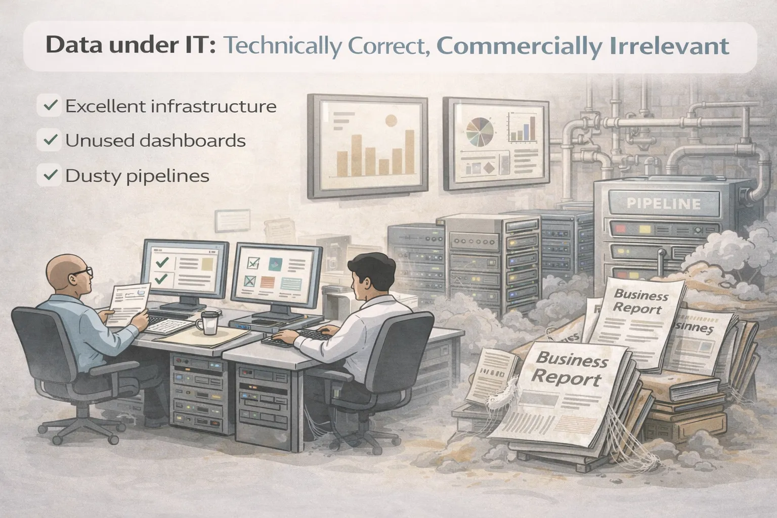 Data under IT: Technically Correct, Commercially Irrelevant